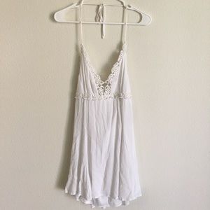 Forever 21 white halter dress